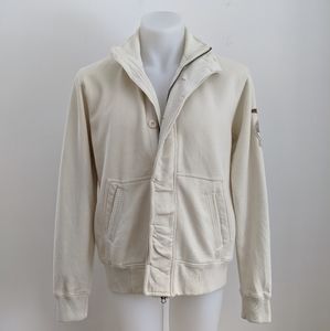 AVIAZIONE NAVALE Zip Sweater, Cream, L